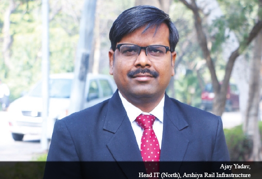 Ajay Yadav, Head It (North), Arshiya Rail Infrastructure